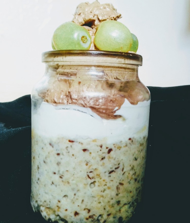 Kαλοκαιρινά overnight oats με σταφύλι!-Overnight oats with Grapes!